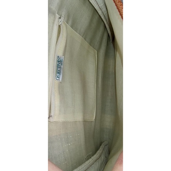 Objectives Brown Stripe Wicker Shoulder Bag - Picture 8 of 8